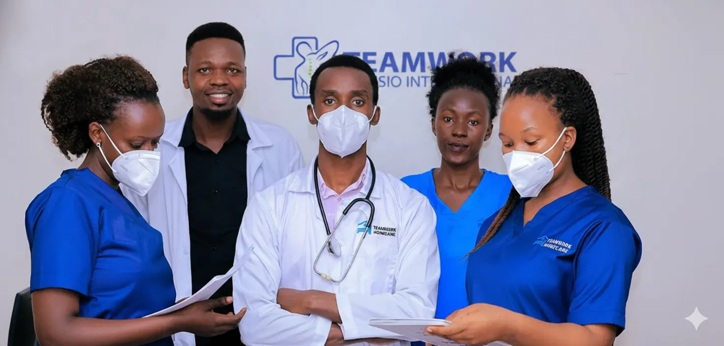 Physiotherapists and specialists of Teamwork Physiotherapy Centre International in Ntinda, Kampala